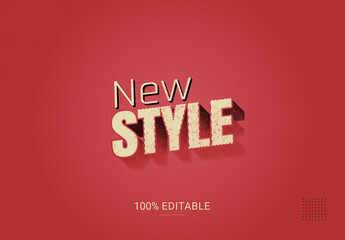 Modern Editable Text Effect