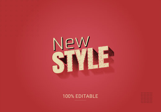 Modern Editable Text Effect