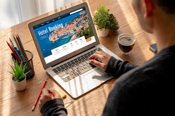 Online hotel accommodation booking website provide modish reservation system . Travel technology...