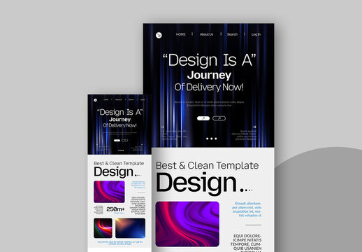 Email Newsletter Template Layout