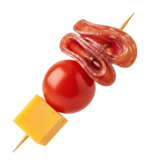 Delicious snack skewers kitchen food bright isolated on transparent background