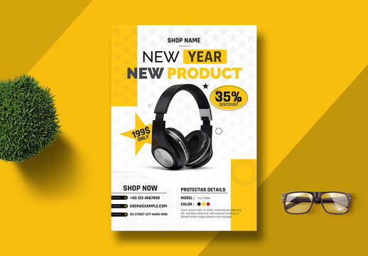 New Year New Product Launch Sale Flyer