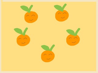 seamless orange fruit pattern on a soft pastel yellow background. Simple hand-drawn illustration perfect for wallpapers, textiles, packaging, kids design, and creative digital projects.