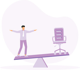 career path or job promotion, Job offer for work success concept