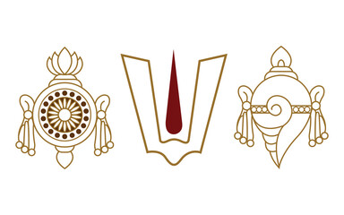 Shanku Chakra Namam    God balaji symbol © CreatorArt