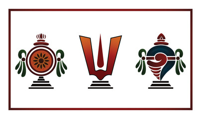 The Shanku Chakra Namam is a powerful Hindu symbol  © CreatorArt