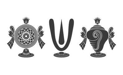 Shanku Chakra Namam    God balaji symbol © CreatorArt