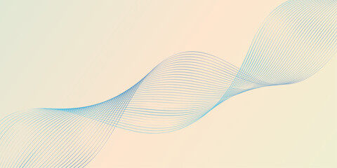 Abstract vector illustration of a flowing blue line pattern background with smooth gradient curves, ideal for modern digital design or business wallpaper art