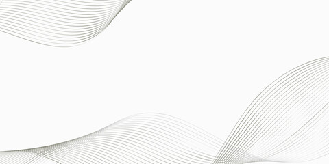 Abstract background vector illustration with blue lines, wave patterns, and digital light curves.