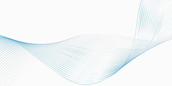 Blue abstract vector background illustration with swirling gradient lines and dynamic wave pattern.