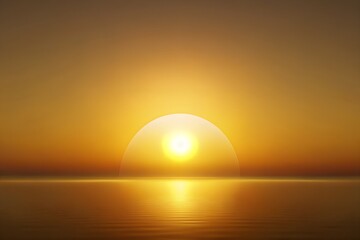 Golden Sunrise Gradient Background Symbolizing Hope
