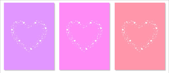 The heart shape conveys feelings. The sparkling glitter arranged in a heart shape looks like a constellation of stars in the sky, creating a soothing visual effect with its soft color tones. © Juntee