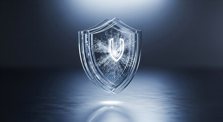 Digital Cybersecurity Shield: Global Network Protection Concept