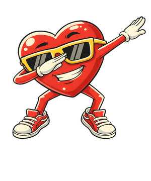 cute heart dabbing