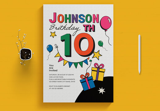 Birthday Flyer Design Template