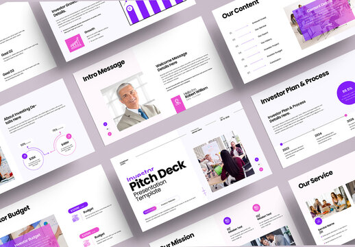 Investor Pitch Deck Presentation Template