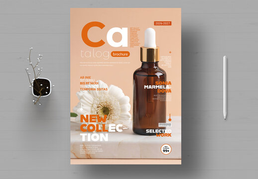 Product Catalog Cover Template Layout
