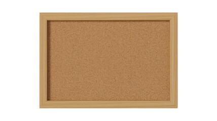 Fototapeta premium Empty Cork Board with Wooden Frame