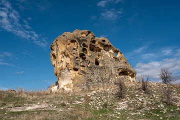 Avdalaz Castle, located in the Phrygian (Frig) Valley in the village of Ayazini in the İhsaniye district of Afyonkarahisar