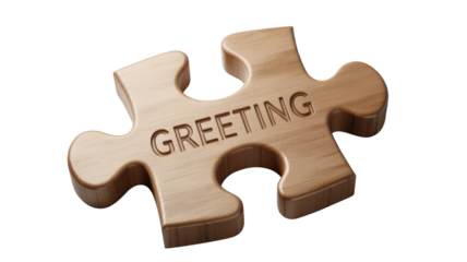 Greeting Puzzle Piece