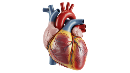 Human Heart Anatomy Model Isolated