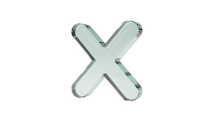Obraz premium Letter X - Glass
