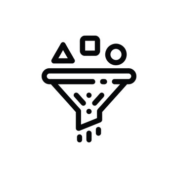 Data Sanitation Funnel Icon