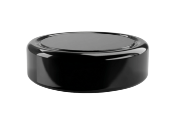 Professional ice hockey puck isolated on transparent background