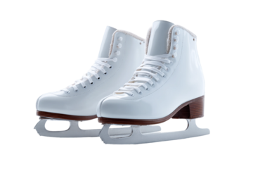 Professional ice skated isolated on transparent background