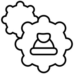 Network Maintenance Icon Vector Element