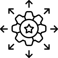 Market Expansion Icon Vector Element