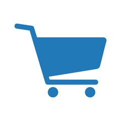 Blue Shopping Cart Icon