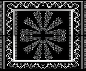 ornamental round frame