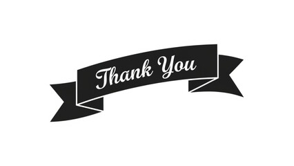 Appreciation Banner: An elegant banner showcases a simple Thank You message, perfect for conveying gratitude and appreciation. 