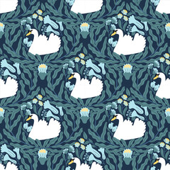 pattern, seamless, quatrefoil, tulip, flower, floral, geometric, moorish, arabesque, minimalist, modern, wallpaper, background, texture, grey, white, pastel, vector, illustration, design, decorative, 