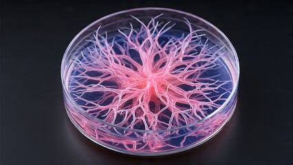Stunning abstract representation of a complex biological structure, perfect for medical and scientific research concepts