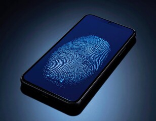 Smartphone with fingerprint scan technology.