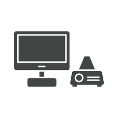 Monitor and Projector Icon