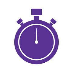 Stopwatch Icon Purple