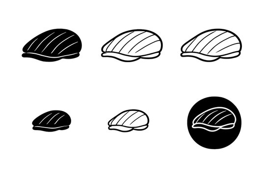 Six Flat Caps on Gray Background