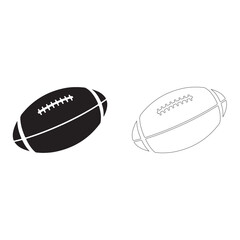 American football minimal Rugby Ball silhouette