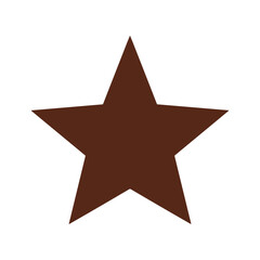 Obraz premium Brown Star Icon