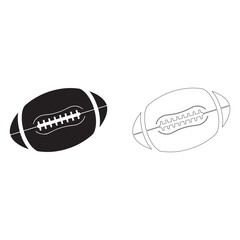 American football minimal Rugby Ball silhouette