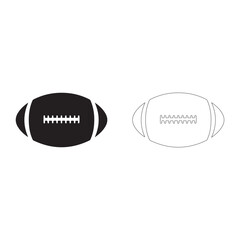 American football minimal Rugby Ball silhouette