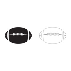 American football minimal Rugby Ball silhouette