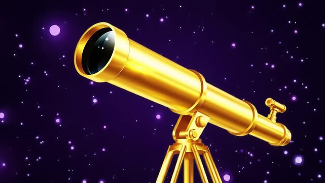 telescope and moon