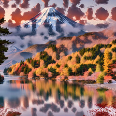 Fall Colors Near Mount Fuji