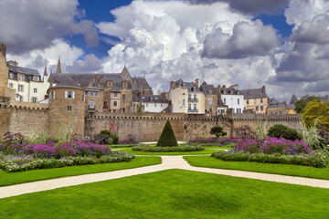 City walls of Vannes, France