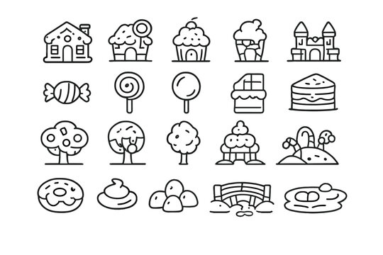 Sweet Fantasy Icons Set