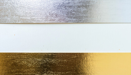 金箔と銀箔の横帯フレーム素材　generative ai